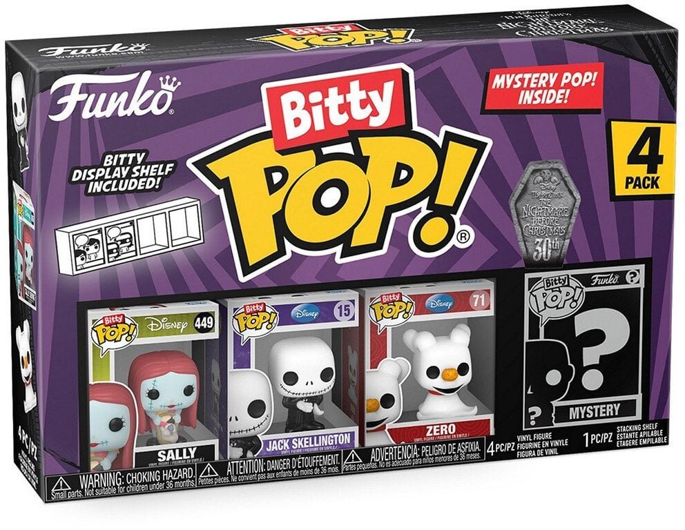 Zdjęcia - Figurka / zabawka transformująca Funko Figurka  Pop  Assorted Blister 4 figures Bitty POP Disney Nightmare Before Christmas 
