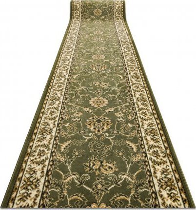 Dywany Łuszczów CHODNIK BCF MORAD Klasyk klasyczny oliwka zielony 120 cm, 120x1350 cm