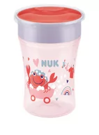 Kubki dla dzieci - NUK Kubek Evolution Magic Cup z ustnikiem "niekapkiem" 360st. 230ml różowy 751138B - miniaturka - grafika 1