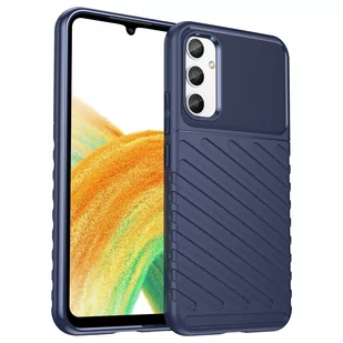 Hurtel Thunder Case etui do Samsung Galaxy A34 5G silikonowy pancerny pokrowiec niebieskie - Etui i futerały do telefonów - miniaturka - grafika 1