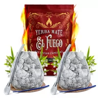 Yerba Mate - Zestaw STARTOWY DLA DWOJGA Yerba Mate El Fuego Energia tykwa bombilla 500g 0,5kg - miniaturka - grafika 1