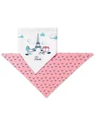 Śliniaki i fartuszki - B.O.879/07 Śliniak apaszka Paris - miniaturka - grafika 1