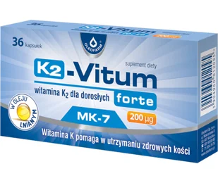 OLEOFARM SP. Z O.O. OLEOFARM K2-Vitum forte MK-7 200g dla dorosłych, 36kapsułek - Witaminy i minerały - miniaturka - grafika 1