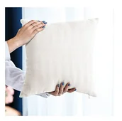 Poszewki na poduszki - Poszewka dekoracyjna strukturalna Jodełka 40x40 kremowa - miniaturka - grafika 1