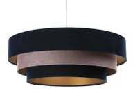 Lampy stojące - Welurowa lampa wisząca z okrągłym abażurem - 5S połysk S456 Elora - miniaturka - grafika 1