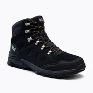 Sport OUTLET - Buty trekkingowe męskie Jack Wolfskin Refugio Texapore Mid phantom/burly yellow xt - miniaturka - grafika 1