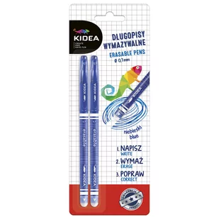 Derform Długopisy wymazywalne 2szt KIDEA - Przybory szkolne - miniaturka - grafika 1