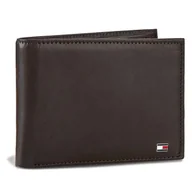 Portfele - Duży Portfel Męski Tommy Hilfiger Eton Cc And Coin Pocket AM0AM00651/83361 Brązowy - miniaturka - grafika 1