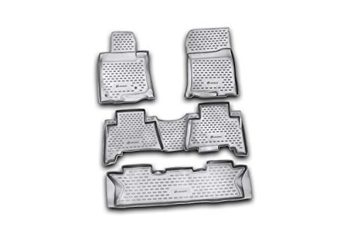 Element Antypoślizgowa gumowa mata podłogowa 3D do Toyota Land Cruiser Prado 12/09-13 7 miejsc