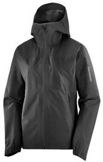 Kurtki i kamizelki sportowe damskie - Kurtka Salomon Outline Gore-Tex 2.5 Layers W Deep Black - grafika 1