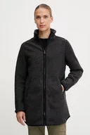 Bluzy damskie - Jack Wolfskin bluza polarowa HIGH CURL kolor czarny gładka A65074 - miniaturka - grafika 1