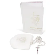 Biżuteria dla dzieci - ZESTAW KOMUNIJNY: RÓŻANIEC + ETUI + MODLITEWNIK - miniaturka - grafika 1