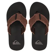 Klapki i japonki męskie - Japonki Quiksilver AQYL100047 Brązowy - miniaturka - grafika 1