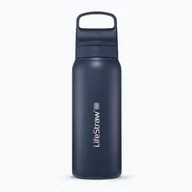 Shakery i bidony sportowe - Butelka turystyczna Lifestraw Go 2.0 Steel z filtrem 700 ml aegean sea - miniaturka - grafika 1