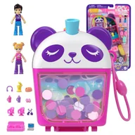 Lalki dla dziewczynek - Polly Pocket Kompaktowy Bubble Tea Pandy Pudełko Z Akcesoriami - miniaturka - grafika 1