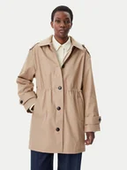 Kurtki damskie - Tommy Hilfiger Parka Essential WW0WW43742 Beżowy Regular Fit - miniaturka - grafika 1