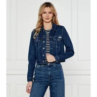 Kurtki damskie - Calvin Klein Jeans Kurtka jeansowa Cropped Fit - miniaturka - grafika 1
