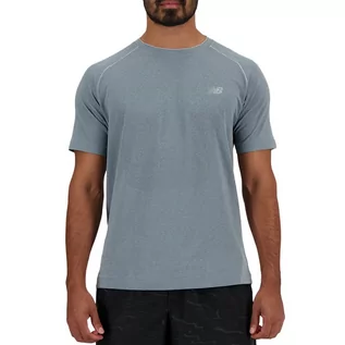 Koszulki sportowe męskie - Koszulka New Balance MT41080AG - szara - grafika 1