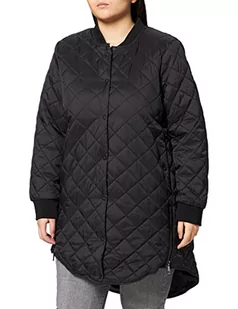 Vero Moda Curve VMHAYLE damska kurtka 3/4 Curve, czarna, 48, Czarny, 48 - Kurtki damskie - miniaturka - grafika 1
