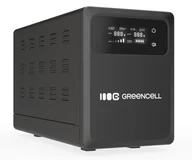Zasilacze awaryjne UPS - Green Cell AVR UPS 1200VA 800W PowerCore 12 VDC z LCD - miniaturka - grafika 1
