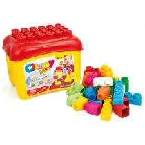 Clementoni 30 miękkich pachnących klocków w pojemniku Clemmy Plus - Klocki - miniaturka - grafika 1