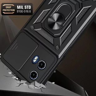 Etui MOTROLA MOTO G24 / G24 POWER / G04 Tech-Protect Camshield Pro czarne - Etui i futerały do telefonów - miniaturka - grafika 3
