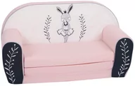 Fotele i pufy dla dzieci - ﻿Sofa rozkładana dla dziecka KRÓLIK BALETNICA - miniaturka - grafika 1