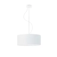 Lampy sufitowe - Biała lampa wisząca do sypialni HAJFA fi - 40 cm - kolor biały - miniaturka - grafika 1