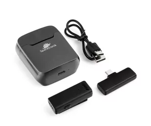Spacetronik Mikrofon krawatowy bezprzewodowy SPU-WM11C USB-C - Mikrofony komputerowe - miniaturka - grafika 1