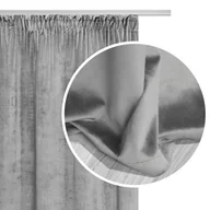 Zasłony - Zasłona 140 x 270 Dekoracyjna Velvet Soft Popiel - miniaturka - grafika 1