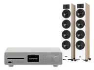 Zestawy stereo - Sonoro Maestro Quantum (biały) + Diva 6 (dąb) - miniaturka - grafika 1