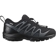 Buty dla chłopców - Salomon Dzieci XA PRO V8 CSWP J, Buty Trekkingowe, Czarny (Black Ebony), 39 EU - miniaturka - grafika 1