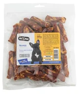 Przysmaki dla psów - HAU MIAU Pausesnack przysmak dla psa paluszki z kaczką i serem 500g - miniaturka - grafika 1