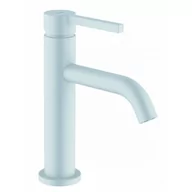 Baterie umywalkowe - KLUDI 202895315 NOVA FONTE Pura jednouchwytowa bateria umywalkowa 100, zestaw odpł. PUSH-OPEN; EcoPlus; biały mat - miniaturka - grafika 1