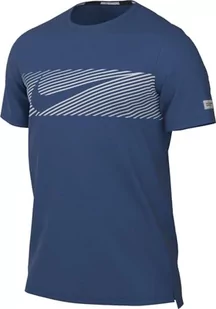 Nike Męski M Nk Flash Miler Top, Court Blue/Reflective Silv, FN3051-476, S - Koszulki męskie - miniaturka - grafika 1