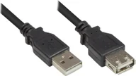Kable USB - Kabel USB Alcasa USB-A - USB-A 3 m Czarny (2511-OF3S) - miniaturka - grafika 1