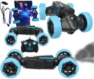 Zabawki zdalnie sterowane - Samochód Zdalnie Sterowany DWUSTRONNY Zmienia KSZTAŁT DYMI autko na pilot RC - miniaturka - grafika 1