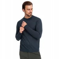 Swetry męskie - Elegancki męski półgolf z wiskozą granatowy Ombre OM-SWTN-0125 V4 rozm. M - miniaturka - grafika 1
