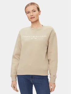 Tommy Hilfiger Bluza WW0WW39791 Beżowy Relaxed Fit - Bluzy damskie - miniaturka - grafika 1