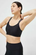 Bielizna sportowa damska - Under Armour biustonosz sportowy Infinity kolor czarny gładki - miniaturka - grafika 1