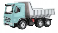 Samochody i pojazdy dla dzieci - Duże Auto Wywrotka Mercedes Actros 3 Osie Maxi Lena 63 Cm Błękitna 5-02148 - miniaturka - grafika 1