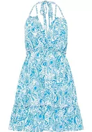 Sukienki - IZIA Damska letnia sukienka 19326439, niebiesko-biała, L, niebieski biały, L - miniaturka - grafika 1
