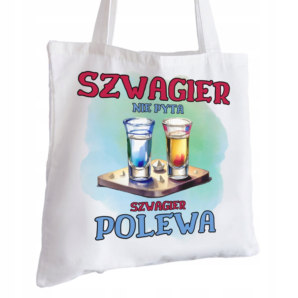 Torba Bawełniana biała dla Szwagra Na Prezent ekologiczna Trwały Nadruk