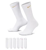 Skarpetki damskie - Skarpety długie NIKE 6-PAK Everyday Plus Cushioned Białe Dri-FIT - miniaturka - grafika 1