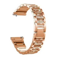 Akcesoria do smartwatchy - opaska pasek bransoleta DIAMONDS "7" Garmin GARMIN VENU 2S / VENU 3S / Vivoactive 4S / Huawei Watch GT 4 41mm ROSE GOLD - miniaturka - grafika 1