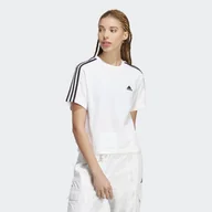 Koszulki sportowe damskie - Koszulka damska adidas Essentials 3-Stripes - miniaturka - grafika 1