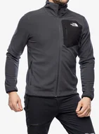 Bluzy sportowe męskie - Bluza rozpinana The North Face Experit Grid Fleece - asphalt grey/tnf black - miniaturka - grafika 1