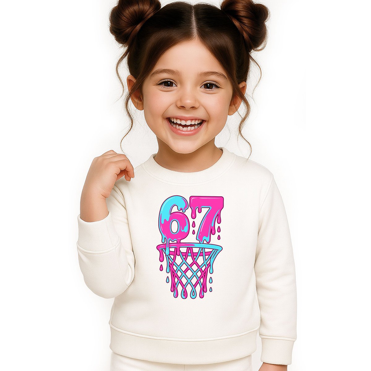 BLUZA DZIECIĘCA 67 SIX SEVEN KOSZYKÓWKA DLA CHŁOPCA DZIEWCZYNKI 134-140