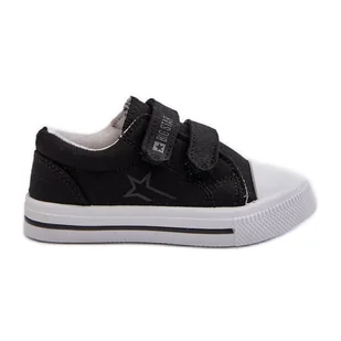 Dziecięce Trampki Na Rzepy Big Star NN374111 Czarne - Buty dla dziewczynek - miniaturka - grafika 1