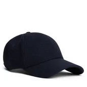 Czapki męskie - Czapka z daszkiem Tommy Hilfiger Th Flag Herringbone 6 Panel Cap AM0AM13784 Granatowy - miniaturka - grafika 1